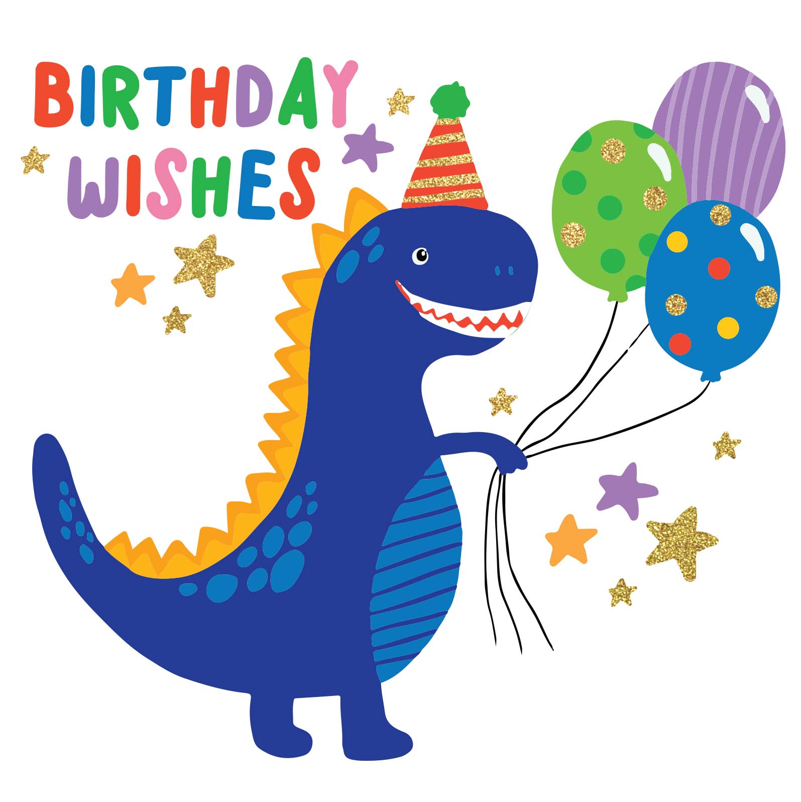 Greeting Card Enchanted - Dino Wishes